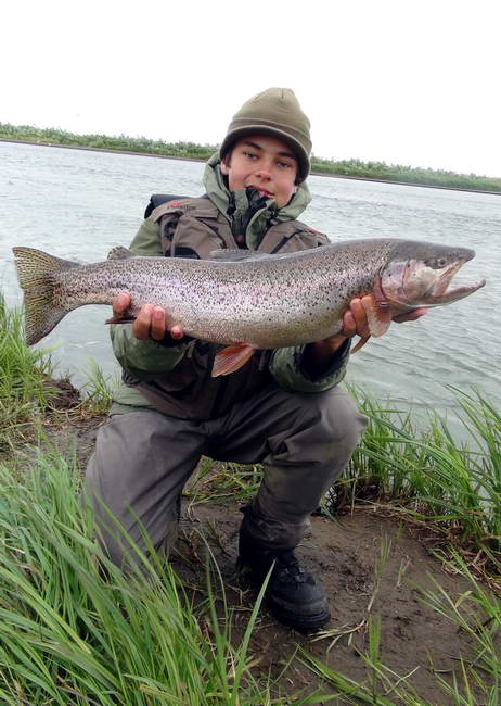 pstruh duhovy 80 cm, 4,35 kg - srpen pstruh duhovy 80 cm, 4,35 kg - srpen