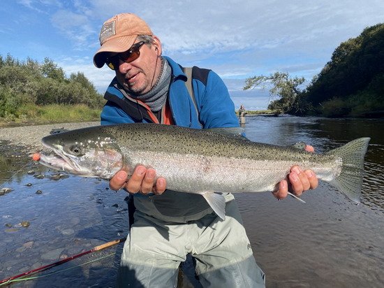 steelhead uloveny na kulicku-bead na muskarskem vybaveni