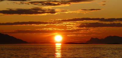 Nordland - zapad slunce