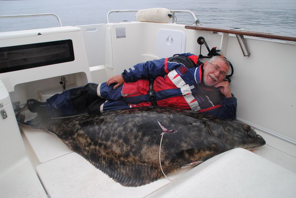 halibut 195 cm, 113 kg, Ringvassoy