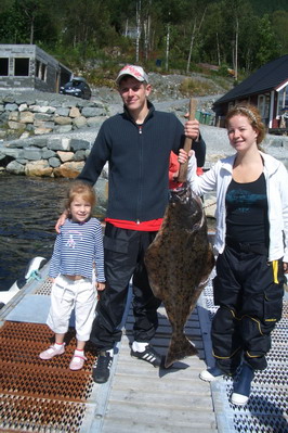 halibut z kraje Sogn-Fjordane, srpen halibut z kraje Sogn-Fjordane, srpen