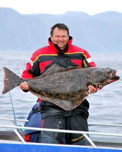 halibut 125 cm, 22,7 kg, Finnmark halibut 125 cm, 22,7 kg, Finnmark