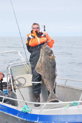 halibut 128 cm, 25 kg, cervenec