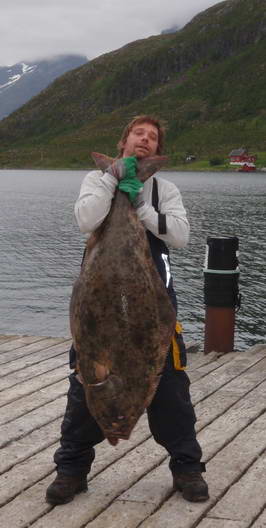 halibut 130 cm, Loppa, cervenec