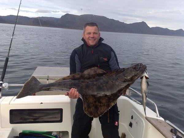 halibut 22 kg, zari, Finnmark