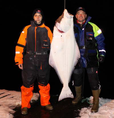 Seiland, halibut 37 kg, rijen Seiland, halibut 37 kg, rijen