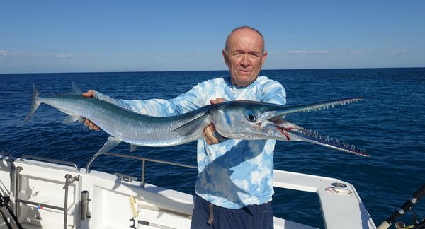 jehlice délky 134 cm ulovená na jerk