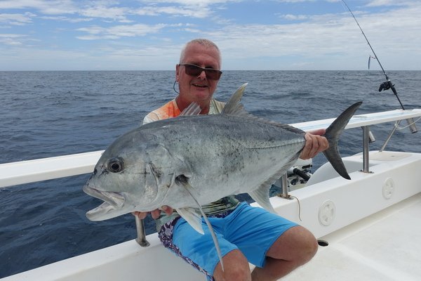 kranas obrovský - GT 88 cm ulovený na slowjigovou sestavu