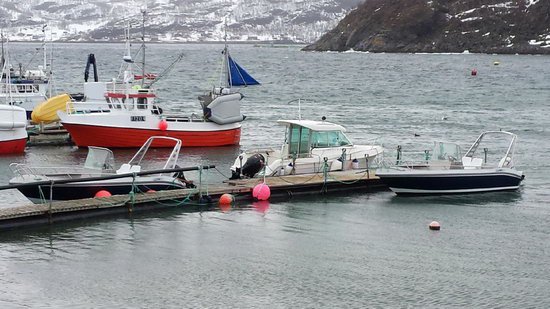 Korsfjorden - pohled na kotviste lodi