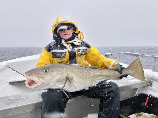 Skrei 124 cm, ryba výpravy